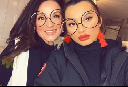 Waliyha Malik with the love of her life, mother